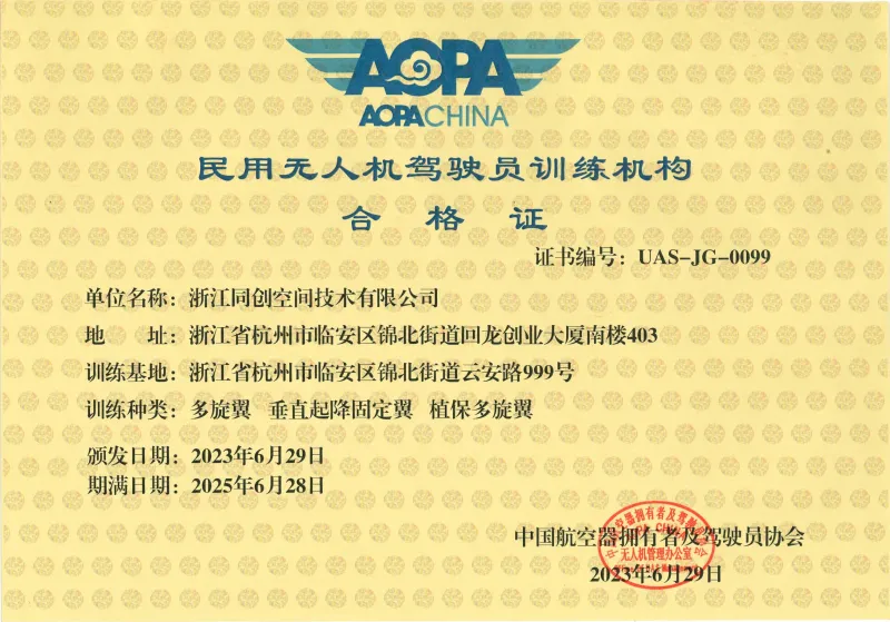 AOPA合格证